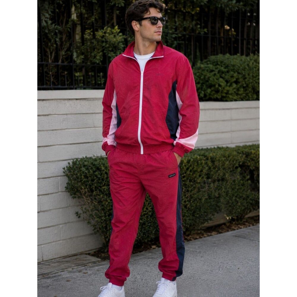NWT Barney Cools Paint Red Quick Track Suit Set 2 Piece